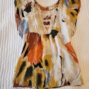 Elegant Abstract Women's Blouse